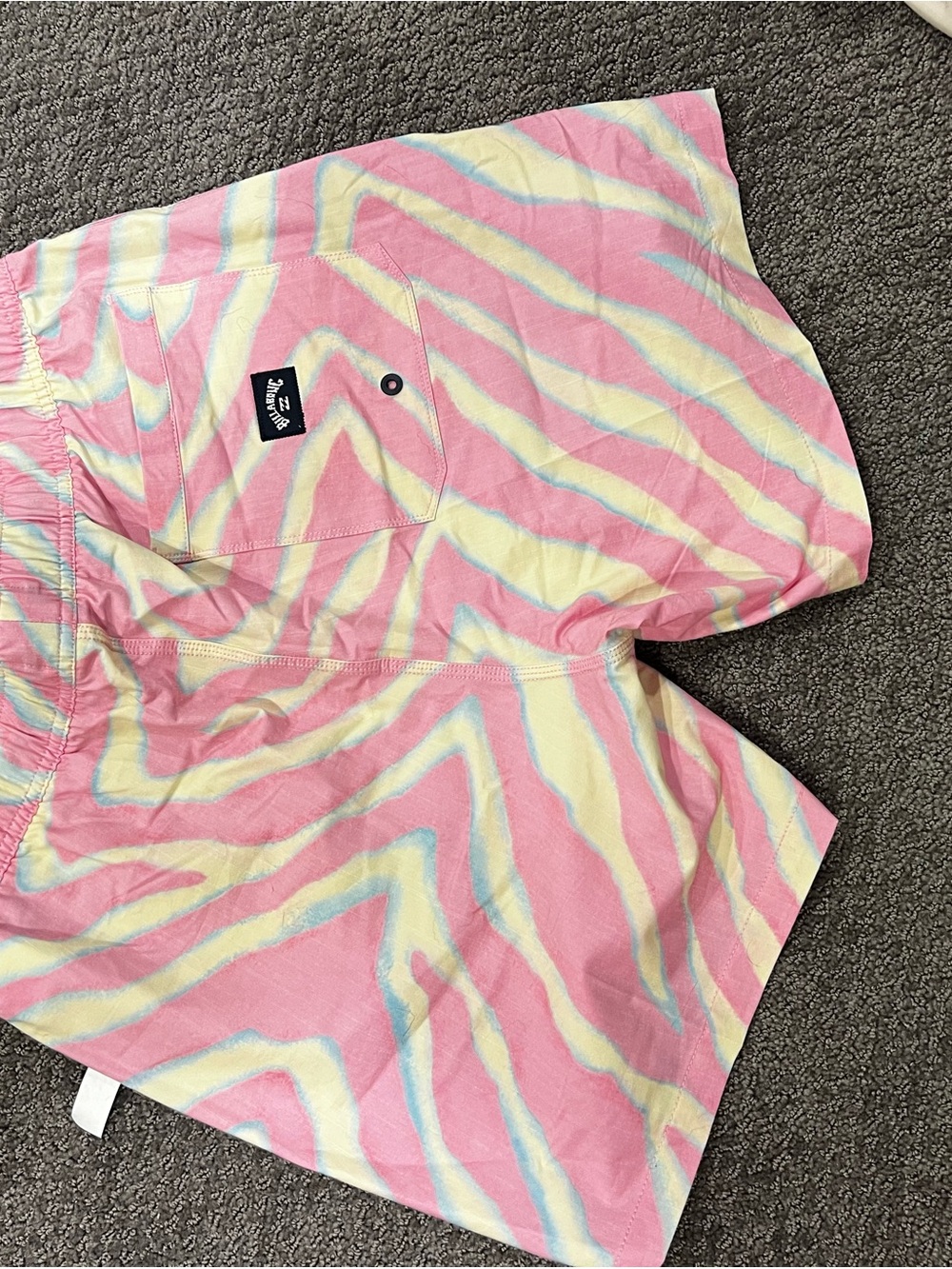 Billabong Pink, Yellow & Light Blue Swim Shorts